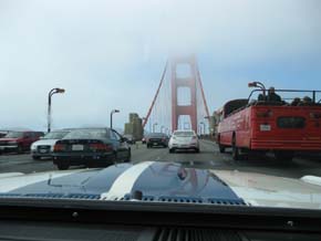 Crossing the Golden Gate Bridge