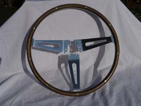 Steering wheel prior to restoration